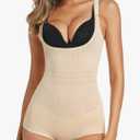 Women's Shapewear Bodysuit Tummy Control Seamless Open Bust Bodysuits Body Shaper Body Briefer, XXL