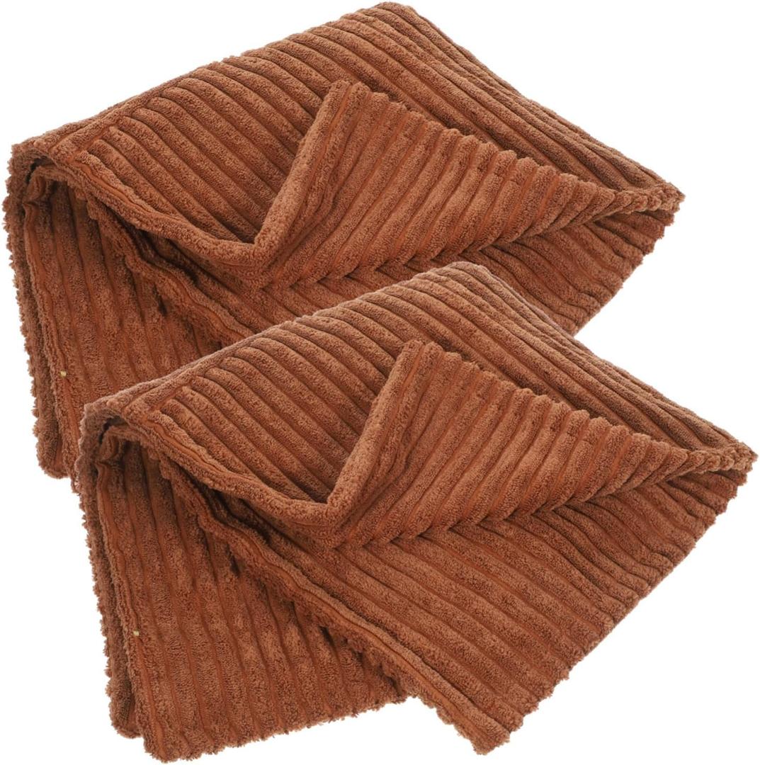 2pcs Decorative Corduroy Pillowcase Solid Color Square Cushion Covers for Home Decor for Living Room and Bedroom Elegance 2pcs Decorative Corduroy Pillowcase Solid Color Square Cushion Covers for Home Decor for Living Room and Bedroom Elegance