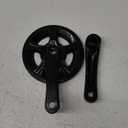 PROWHEEL Junior & Kids Crankset,76MM/89MM/102MM/114MM/127MM/140MM/152MM/160MM/165MM 25T/28T/30T/32T/36T Square Hole Bike Crank Arm Set,Double ChainWheel and Replacement Chain Guard (Crankarm 127mm, 25T)