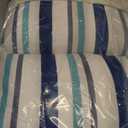 Chaise Lounge Head Resting Pillows, Blue Decorative Oudoor Patio Pillow with Insert & Adjustable Elastic Stripe for Recliner,Beach Chair,Office Chair Neck or Lumbar Attachment,Waterproof 2 Pack