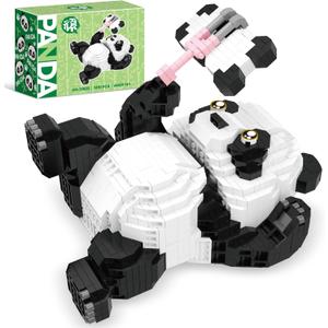 Panda Micro Mini Building Toy Bricks for Adults, 1051 PCS Mini Building Blocks Animals Sets for Goodie Bags, Party Favors for Boys Girls 14+, Christmas Birthday Gift for Teens, Carnival Prizes