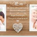 SOUHONEY Memorial Gifts for Loss of Mom, Sympathy Gifts for Loss of Mother Picture Frame, Bereavement Remembrance Funeral Condolence Gift for Loss of Mother Picture Frame for Double 4 x 6 Photos
