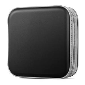 Bivisen CD/DVD Case Wallet, 48 Capacity, Black, Plastic, Portable, Lightweight