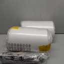 Crestlive Outdoor Chaise Lounge Cushions, 3 Years Fade Resistant Water Resistant Lounge Chair Cushion, 72''L x 21''W, Set of 2, Light Gray