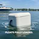 Floating Cooler/Boat Cooler (22 Qt) Lightweight (only 4lbs) Durable EVA FOAM (Not Styrofoam) Ice Chest, Floats Fully Loaded, 30 Can Capacity, for Boat, Dock, Park & Pool. As seen on Shark Tank!