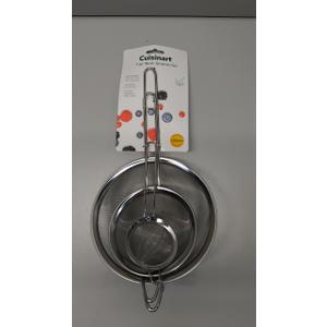 Cuisinart Mesh Strainers, 3 Count (Pack of 1) Set, CTG-00-3MS Silver