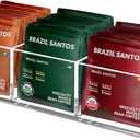 Tea Bag Organizer, Small Clear Tea Bag Holder for Drawer Kitchen Cabinets Pantry Countertops Organizers Storage, BPA-Free Acrylic Coffee Pods, Sugar Packets,Plastic Teabag Bins Home Organizer