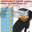 RIGWARL Waterproof Gloves for Cold Weather with 3M Thinsulate, Extreme Cold Winter Snow Glove 7 Layer Thermal Men Women/Youth (117 Colder Plus-(85% Warm&waterproof)-black)