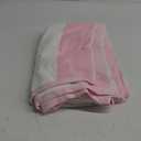 CLOWOOD Plush Oversized Beach Towel - Cotton 40 x 70 Inch Large Thick Pink Striped Cabana Pool Swimming Towel