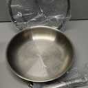 VocVoi Stainless Steel Pan, 12 Inch with Lid Stainless Steel Frying Pan, Non Toxic Tri-Ply Skillet, PFOA&PTFE Free, Oven and Dishwasher Safe, Induction Compatible