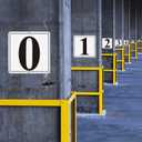 Premium Reflective Metal Number Signs 20 - Aluminum 12" X 12" Parking Spot Numbered Signs Outdoor, Large, for Floor, Dock, Court, Aisle, Field, No Fade, Rust-free, Weather-Resistant