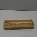 6 Pack 10" W x 2" H Acrylic Office Name Plates Name Labels for Desks, Horizontal Slant Back Clear Desk Sign Holder for Table Display