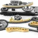 Timing Chain Kit with Tensioner Guide Rail Crank Sprocket Balance Shaft Sprocket | for 2.0L 2.2L 2.4L GM Buick Chevy GMC Pontiac Saturn | Replaces# 9-4201S, 9-4201SX, 9-4202S, 12680750