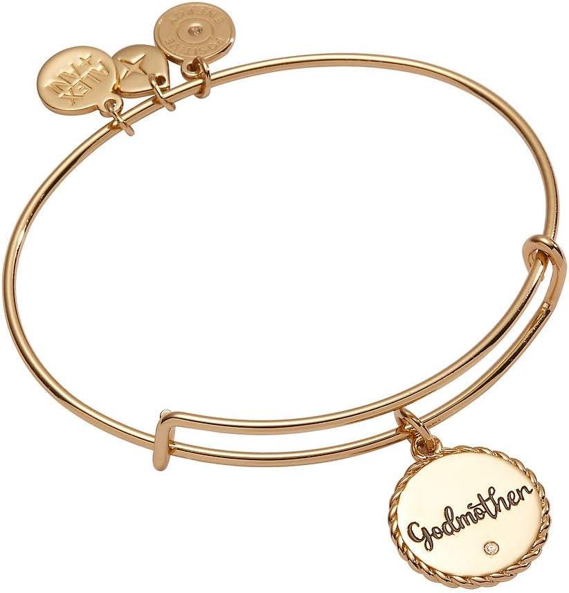 Alex and Ani Godmother Charm Bangle (Gold)