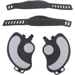 2PCS Exercise Bike Pedal Straps and Widened Straps, Replacement Bike Pedals, for Stationary Bike, Spin Bike, Recumbent, Exerciser Bicycle, for Home Gym Cycling