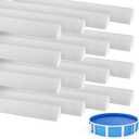 Frienda 47 Inch 12 Pcs Peel and Stick Above Ground Pool Cove Foam Long Add Protection to Swimming Pool Liner for Above Ground Pools Accessories, White