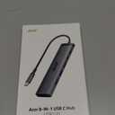 Acer 8 in 1 USB C Hub 10Gbps, USBC to HDMI Adapter 4K@60Hz, 2USB-C 3.2, 2USB A 3.0 Data Transfer, 100W PD Port Type C Multiport Splitter with SD/TF Card Reader, for Laptop, PC, Desktop, iPad Pro