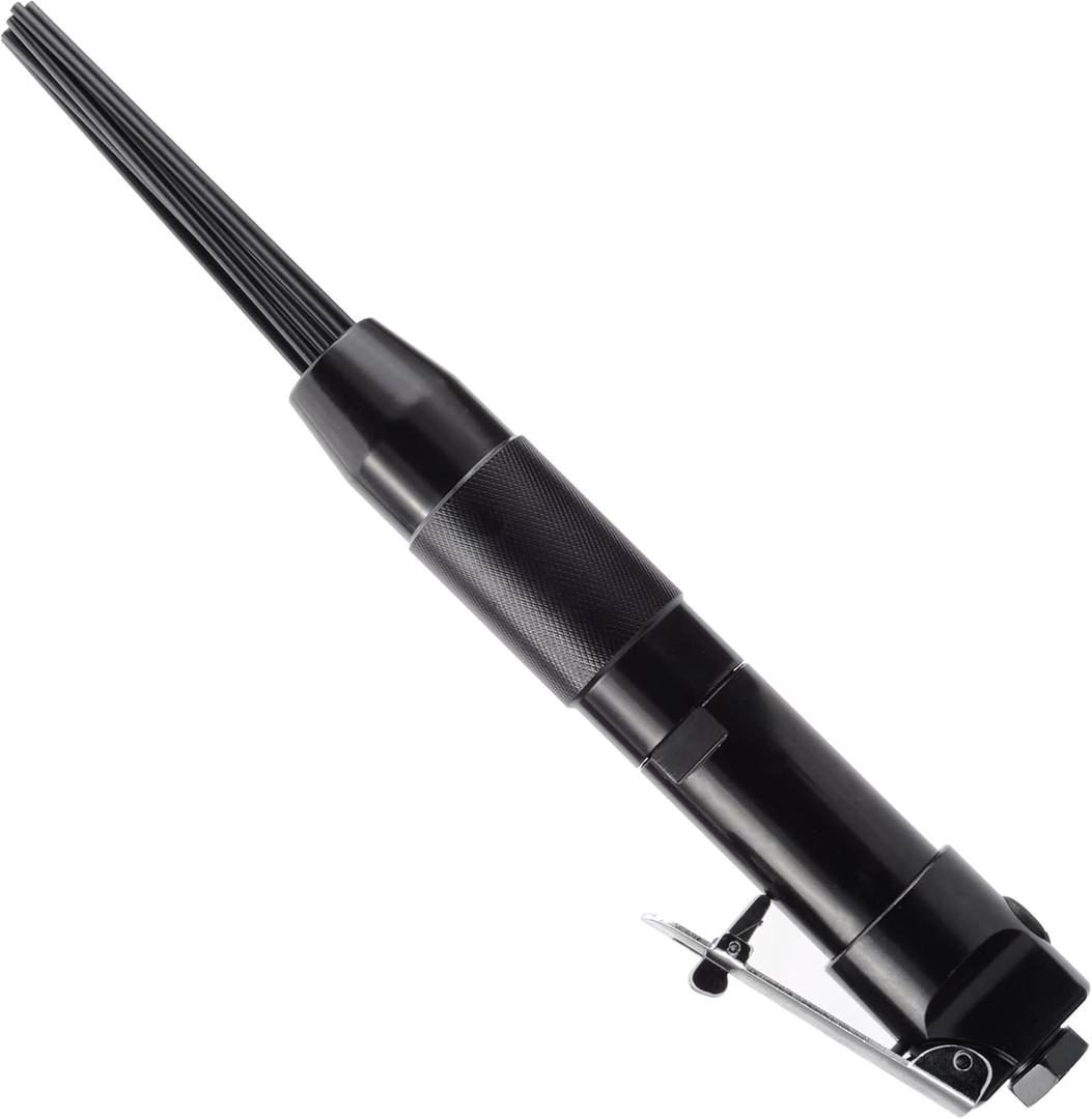 Compact air needle scaler air-powered pneumatic rust paint weld removal tool, pneumatic needle scaler