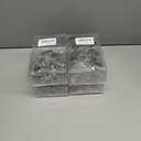 CHICTIE Chrome Shower Curtain Hooks, Rustproof Shower Curtain Rings for Bathroom, Metal Shower Hooks for Shower Curtain Rod, Modern Decorative Shower Curtain Hangers Set of 12, Round Heavy Duty Design, Pack of 4