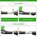 HEEYA Ice Scraper and Brush for Car, Extendable Snow Brush and Ice Scraper for Car Windshield Window, Car Snow Scraper and Brush with Foam Grip for SUV Truck Automobile Vehicle - Green