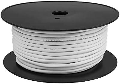 FRUDRIK Speaker Wire - 99.9% Oxygen Free Copper – ETL Listed & CL3 Indoor Speaker Cable (14/2 White, 100FT)