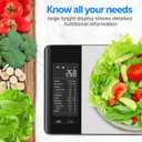 Smart Food Kitchen Scale with Nutritional Calculator, Free App with 19 Nutrients Tracking, Calorie, Marco, Digital Weight Grams and Ounces for Weight Loss, Premium Stainless Steel, 22lb