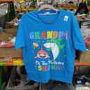 Grandpa Of The Shark Birthday Family Birthday Granddaughter T-Shirt, Size M