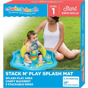 SwimSchool Infant Baby Pool Floats, Free Swimming, Super Buoyant  Ages 6-24 Months  Multiple Colors/Styles  Adjustable Canopies and Seats, Splash & Play Baby Floaties