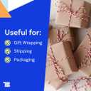 Kraft Paper Roll, 36" x 2400" (200'), Made in USA, 30 lb. Roll of Brown Paper for Banner, Poster, Crafts, Bulletin Board Backing, Kraft Table Cloth, Brown Construction for Shipping and Gift Wrapping