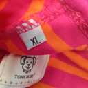 TONY HOBY Dog Pajamas, Female/Male Dog 4 Legged Pajamas, Soft Cotton Dogs Jumpsuit with Stripes (Rose Red&Orange, Girl, XL)