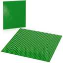 Pokiiulk Classic Green Baseplates, 32x32 Studs Square Base Plates for Play or Display Bricks Creations, Compatible with Classic Legos, 10" x 10", Pack of 2, Perfect for Grass or Nature Landscapes