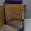 MIULEE Pack of 2 Decorative Throw Pillow Covers Soft Chenille Throw Pillows Solid Neutral Farmhouse Textured Cushion Covers for Couch Sofa Bedroom Living Room 20x20 Inch, Brown, Taupe Grey