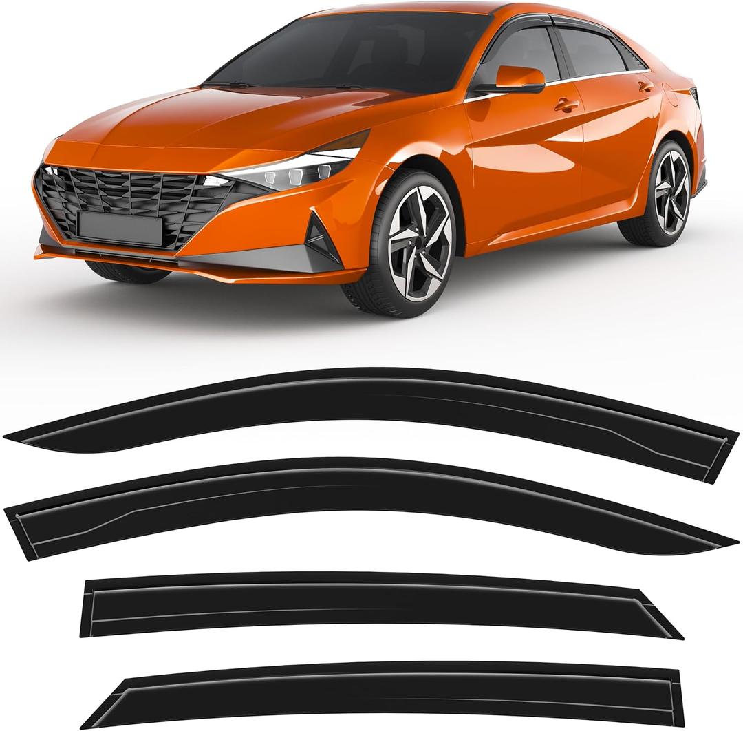 Out-Channel Window Rain Guards for Hyundai Elantra 2021-2026,4PCS