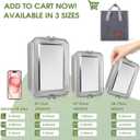 304 Stainless Steel Bento Box 3 Pack Stainless Steel Containers With Lids 81oz/47oz/29oz,Leak-Proof & Stackable Storage Stainless Steel Food Storage Containers for Soup Salad Leftover
