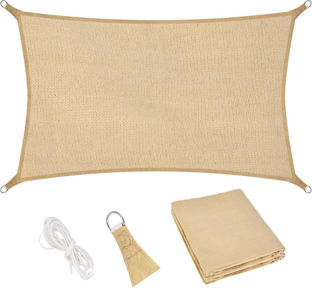 Shade Fabric Sun Shade Cloth,Privacy Screen for Patio Garden Pergola Cover Canopy 12x16 FT,Outdoor Shade Cloth for Deck, Backyard, Patio