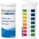 5920040 pHydrion 9800 Plastic pH Indicator Strips, 0.0 to 14.0, flip top Vial Packaging