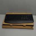 Wireless Keyboard and Mouse Combo, Full-Sized 2.4GHz Wireless Keyboard with Comfortable Palm Rest and Optical Wireless Mouse for Windows, Mac OS PC/Desktops/Computer/Laptops (Black)