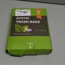 Compostable Trash Garbage bags,AYOTEE 13-15 Gallon Tall Kitchen Trash Bags,Heavy Duty Unscented 1.18Mils 55 Liter,60 Count,Strong Thicken Rubbish Waste Can Liners for Kitchen Garden Home