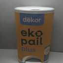 Diaper Dekor EKO Plus Diaper Pail, White | ONLY Eco-Friendly Diaper Pail Made with 70% Recycled Materials | Hands-Free: Step–Drop–Done | Cost-Effective Refill System |Great Cloth Diaper Pail