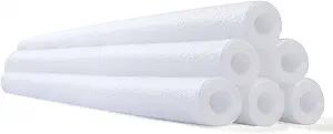 Hanaive 6 Pack Pool Foam Noodles Swim Hollow Bright Pool Noodles Bulk Floats Heavy Duty for Swimming Decoration Craft Projects (Black, White)