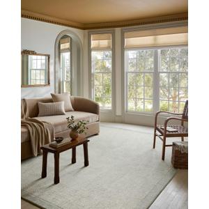 Loloi Magnolia Home by Joanna Gaines Henley Collection HNY-01 Ivory/Spa 2'-3" x 3'-9" Accent Rug