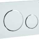 Geberit G115882KJ1 Sigma 20 Dual Flush 1.6 / .8 GPF Actuator Plate White/Polished Chrome