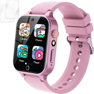 Kids Smart Watch Girls Gift for Girl Aged 6-12, HD TouchScreen Kids Watch with 39 Games Video Camera Music Pedometer Audiostory Learn Card Educational Toys Birthday Gifts for Girls Ages 5 6 7 8 9