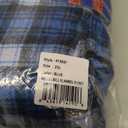 Hanes Men's 100% Cotton Flannel Plaid Pajama Top and Pant Set, Blue, XX-Large