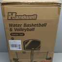 Pool Basketball Hoop&Pool Volleyball Net 2 in 1,Pool Toys Basketball Game with Weighted Base&Stand,2 Water Volleyball&2 Basketball and Pump,Summer Outdoor Family Party Pool Games for Kids Adults
