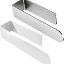 Taozun Hand Towel Holder/Taozun White Towel Rack, Self Adhesive Hand Towel Holder Towel Ring, Stainless Steel Towel Bar for Bathroom or Kitchen Wall