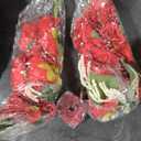 2pcs Artificial Eucalyptus Wreath Fake Floral Swag Front Door Teardrop Wreath Front Door Hanging Garland for Festival Holiday Home Party Supplies - Red