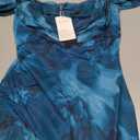 PRETTYGARDEN Women's Formal Cocktail Maxi Dresses 2026 Summer Off Shoulder Floral Mesh Bodycon Spring Wedding Guest Dress (Floral Blue Green,Medium)