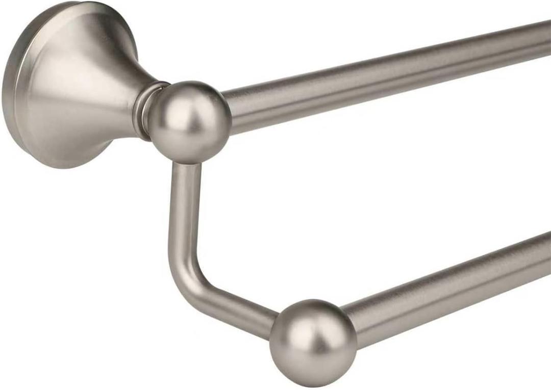 Antique Bathroom Double-Towel Bar Brushed Nickel, 24 Inch Towel Racks for Bathroom Wall Mounted,Bathroom Accessories Towel Holder,Bathroom TwoTowel Rod Hanger