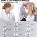 Blood Pressure Monitor, Bp Machine with Large Upper Arm Cuff of 8.7-17.3 Inches, Large Screen, Total 198 Memories for 2 Users(Black+White)